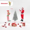 ALBERO DI NATALE ROCCARASO 150 CM CON NEVE INNEVATO ARTIFICIALE
