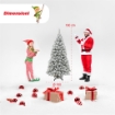 ALBERO DI NATALE ROCCARASO 180 CM CON NEVE INNEVATO ARTIFICIALE