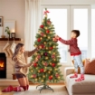 ALBERO DI NATALE ROCCARASO 120 CM VERDE ARTIFICIALE CON 208 RAMI