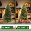 ALBERO DI NATALE ROCCARASO 180 CM VERDE ARTIFICIALE
