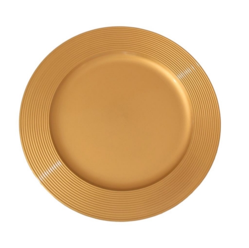 MA MAISON SOTTOPIATTO GLOSSY COLORE GOLD - DIAMETRO 33 CM OKX
