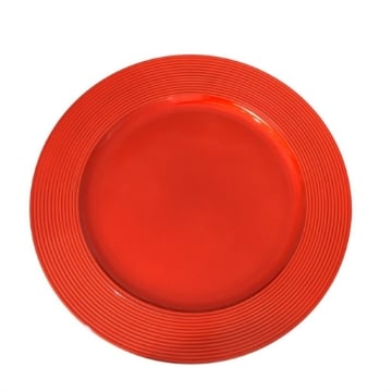 MA MAISON SOTTOPIATTO GLOSSY COLORE ROSSO - DIAMETRO 33 CM OKX