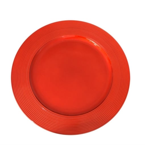 MA MAISON SOTTOPIATTO GLOSSY COLORE ROSSO - DIAMETRO 33 CM OKX