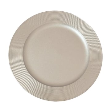 MA MAISON SOTTOPIATTO GLOSSY COLORE SILVER - DIAMETRO 33 CM OKX