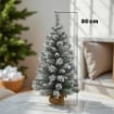 MAURY'S ALBERO DI JUTA VERDE INNEVATO ALTEZZA 80 CM