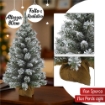 MAURY'S ALBERO DI JUTA VERDE INNEVATO ALTEZZA 80 CM