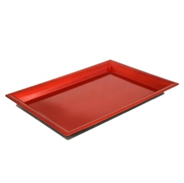 MA MAISON VASSOIO XMAS RETTANGOLARE ''SMOOTH'' COLORE ROSSO - DIMENSIONE 41X29 CM OKX