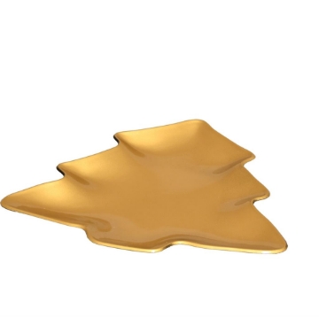 MA MAISON VASSOIO XMAS ALBERO COLORE GOLD 26X23 CM OKX