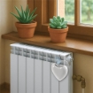 VASO UMIDIFICATORE A CUORE IN CERAMICA DIMENSIONI 16X4X16CM - 15.5C COLORE ASSORTITO