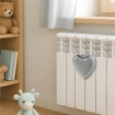 VASO UMIDIFICATORE A CUORE IN CERAMICA DIMENSIONI 16X4X16CM - 15.5C COLORE ASSORTITO
