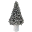 MAURY'S  ALBERO DI NATALE CURMAYEUR INNEVATO CON BASE TRONCO BIANCA 180CM - RAMI 482 OKX