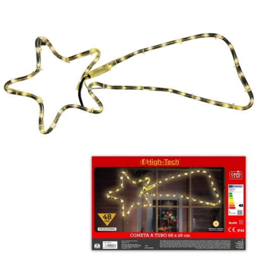 HIGH TECH "COMETA" TUBO 48LED BIANCO 68X28 CM - USO ESTERNO OKX