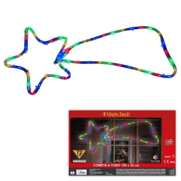 HIGH TECH "COMETA" TUBO 72LED MULTICOLOR 100X34 CM - USO ESTERNO OKX