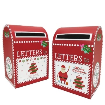 MA MAISON CASSETTA LETTERA SANTA CLAUS DIMENSIONI 13X12X20H CM - ASSORTITO OKX