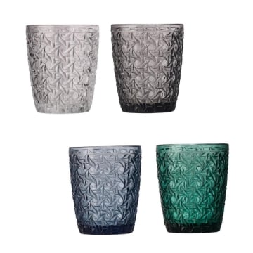 MA MAISON BICCHIERE ''POTTERY'' IN VETRO 300ML - ASSORTITO OKX