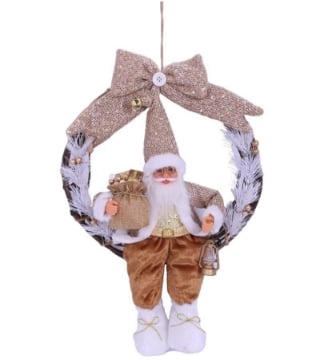 MAURY'S APPENDINO FUORIPORTA CON BABBO NATALE E FIOCCO ORO OKX