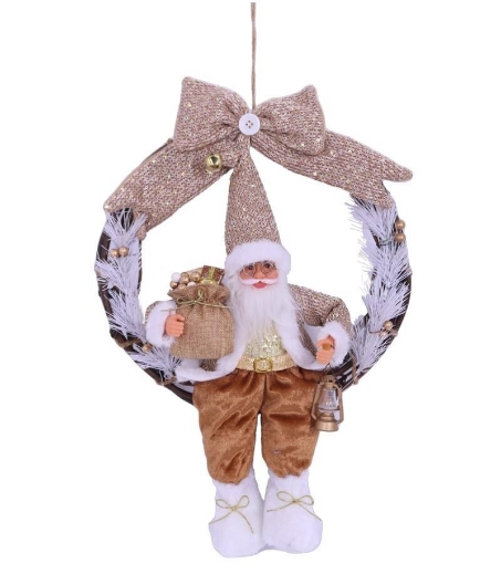 MAURY'S APPENDINO FUORIPORTA CON BABBO NATALE E FIOCCO ORO OKX