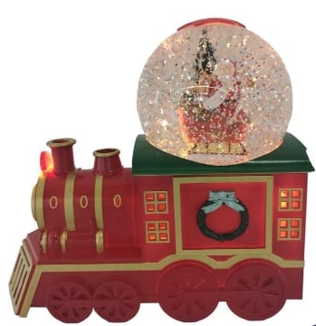 MA MAISON AMPOLLA INNEVATA GLOWY TRAIN CON LED 21X10,5X18,5H CM OKX