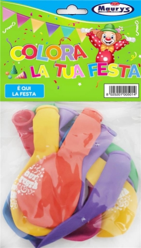 MAURY'S PALLONCINI MULTICOLOR "E' QUI LA FESTA"
