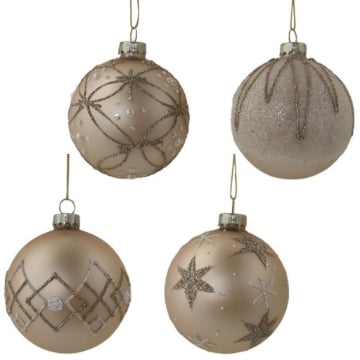 MA MAISON SFERA IN VETRO CHAMPAGNE 10CM - ASSORTITO OKX