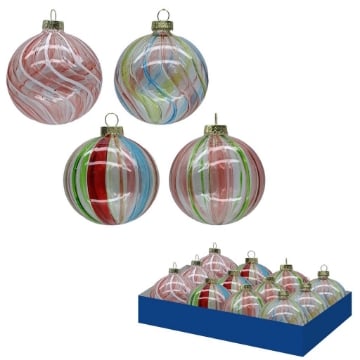 MA MAISON SFERA IN VETRO MULTICOLORE 8CM - ASSORTITO OKX