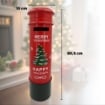 CASSETTA POSTALE NATALE CICLINDRICA19X19X65,5H CM IN METALLO OKX
