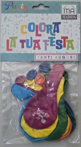 MAURY'S PALLONCINI "TANTI AUGURI" MULTICOLOR