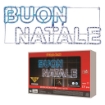 HIGH TECH "BUON NATALE" TUBO 150X45 324 LED BIANCO GHIACCIO/BLU USO ESTERNO - CAVO DA 1,4MT OKX