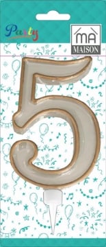 MA MAISON MAXI CANDELA NUMERO "5" ORO