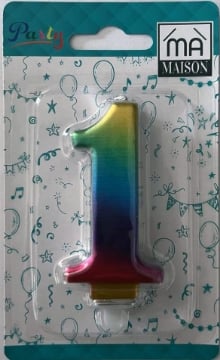 MA MAISON CANDELA "1" ARCOBALENO METALLIZZATO