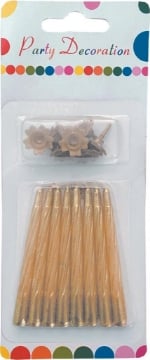MAURY'S CANDELINA GLITTER ORO CON BASE