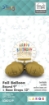 MA MAISON MYLAR PALLONCINO "WHITE GOLD" SCRITTA "HAPPY BIRTHDAY" + BASE 23X9 CM CANNUCCIA INCLUSA
