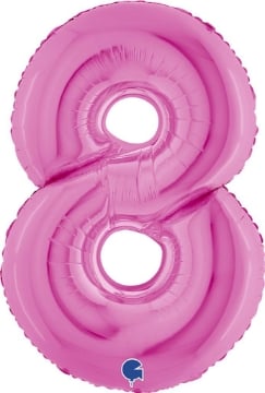 MAURY'S PALLONCINO MYLAR FUXIA "8" 26 POLLICI