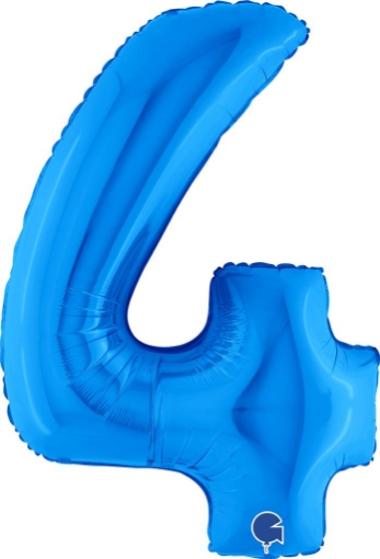 MAURY'S PALLONCINO MYLAR BLU "4" 26 POLLICI