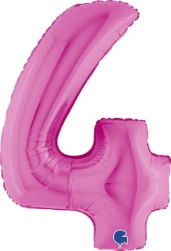 MAURY'S PALLONCINO MYLAR FUXIA "4" 26 POLLICI