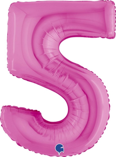 MAURY'S PALLONCINO MYLAR FUXIA "5" 26 POLLICI