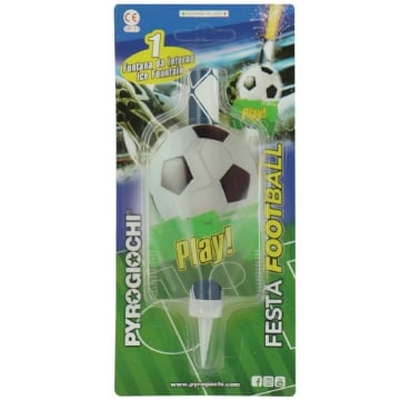 PYROGIOCHI CANDELA ESPLOSIVA CALCIO "CHAMPIONS FOOTBAL" 14,5CM DA INTERNO