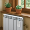 VASO UMIDIFICATORE A RIGHE CON SCRITTA IN CERAMICA DIMENSIONI 8X4X17CM - COLORE ASSORTITO