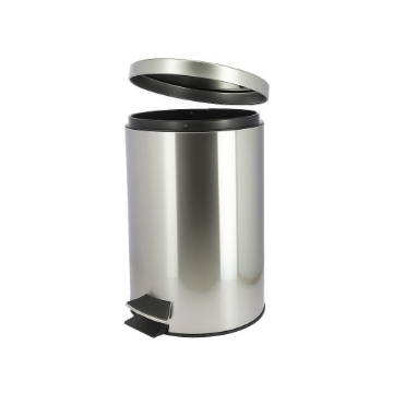 MAURY'S PATTUMIERA INOX TONDA A PEDALE CON TECNOLOGIA SOFT CLOSE 12 LITRI