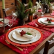 MA MAISON SOTTOPIATTO CON ALBERI DI NATALE COLORE ROSSO - DIAMETRO 33 CM