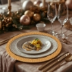 MA MAISON OTTOPIATTO CRUMBLE GOLD Ø33