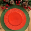 MA MAISON SOTTOPIATTO CRUMBLE COLORE ROSSO - DIAMETRO 33 CM 