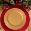 MA MAISON SOTTOPIATTO GLOSSY COLORE GOLD - DIAMETRO 33 CM