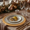 MA MAISON SOTTOPIATTO GLOSSY COLORE GOLD - DIAMETRO 33 CM