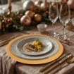 MA MAISON SOTTOPIATTO ELEGANCE COLORE GOLD - DIAMETRO 33 CM 