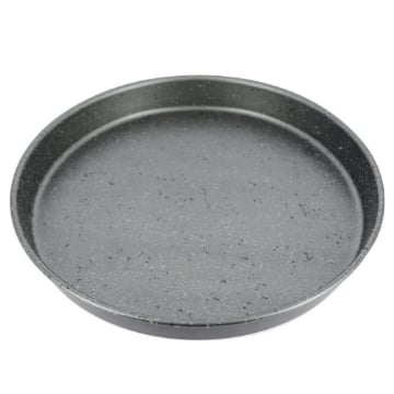 HAPPY STONE TORTIERA FOCACCIA BASSA CON RIVESTIMENTO ANTIADERENTE E ANTIGRAFFIO DI ALTISSIMA QUALITÀ Ø26CM 