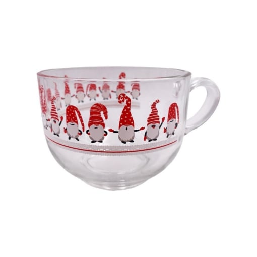 TAZZA JUMBO CON GNOMI IN VETRO 700CC