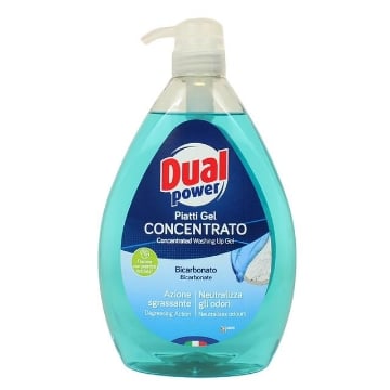 DUAL POWER GEL PIATTI CONCETRANTO CON BICARBONATO E SALVIA - AZIONE SGRASSANTE 1L