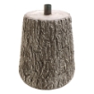 SUPPORTO BASE TRONCO ALBERO DI NATALE DA 120 A 180H CM EFFETTO TRONCO IN MAGNESIA  Ø35X35+5 CM - COLORE MARRONE SCURO