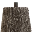 SUPPORTO BASE TRONCO ALBERO DI NATALE DA 120 A 180H CM EFFETTO TRONCO IN MAGNESIA  Ø35X35+5 CM - COLORE MARRONE SCURO